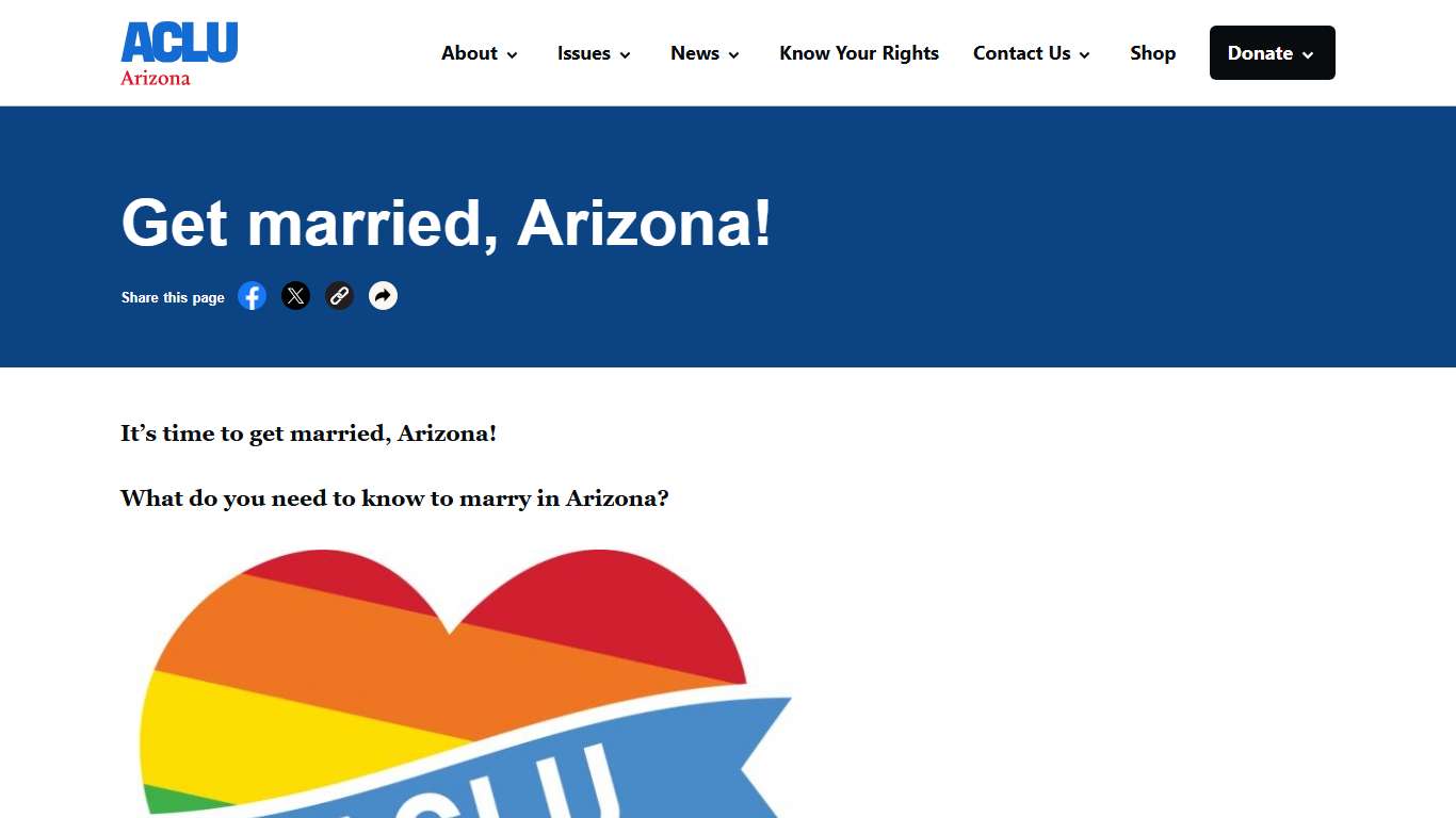 Get married, Arizona! - ACLU of Arizona