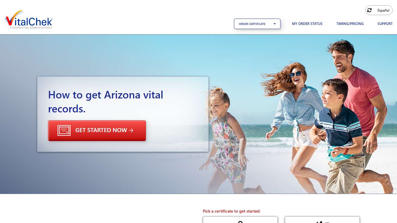 Arizona (AZ) Vital Records | State Certificates - VitalChek